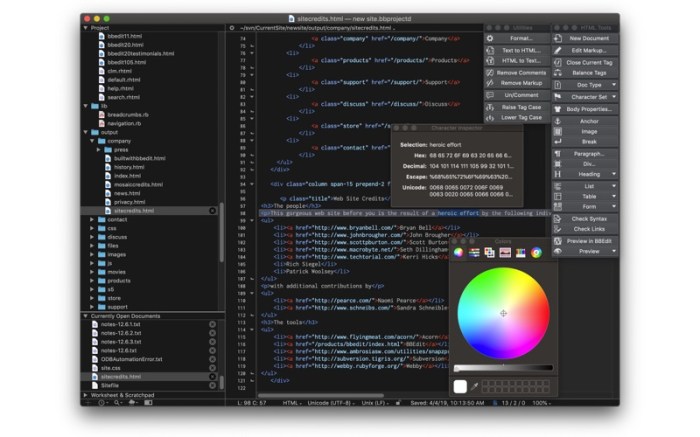 BBEdit Screenshot 01 1mkhroiy