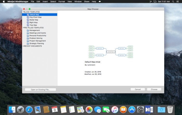 Mindjet MindManager for Mac 121190 Screenshot 01 15hd5d3n