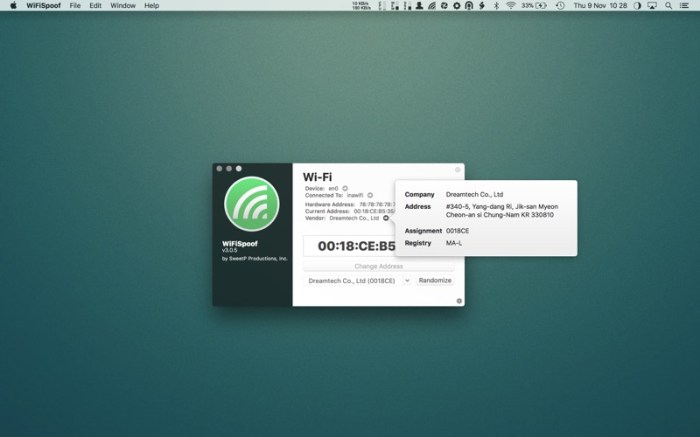 WiFiSpoof Screenshot 06 x28jgry