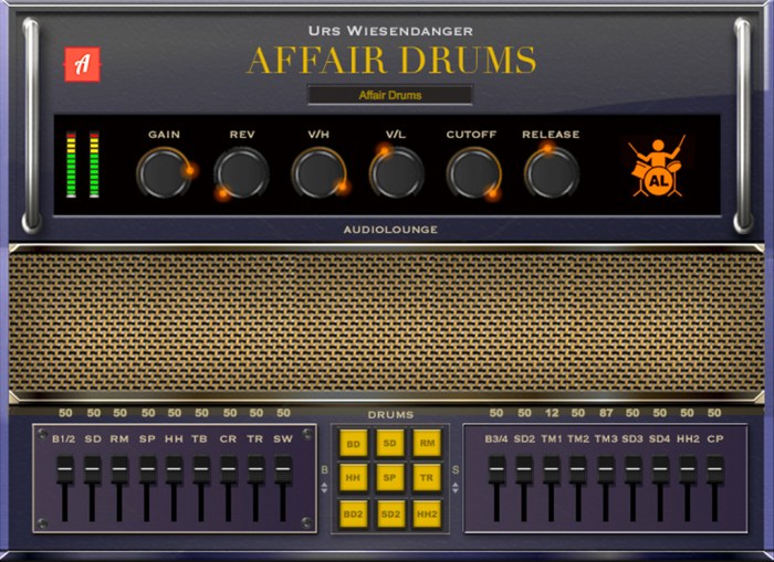 Audiolounge Urs Wiesendanger Rhodes Affair Drums AU VST Screenshot 01 v5h8h4y