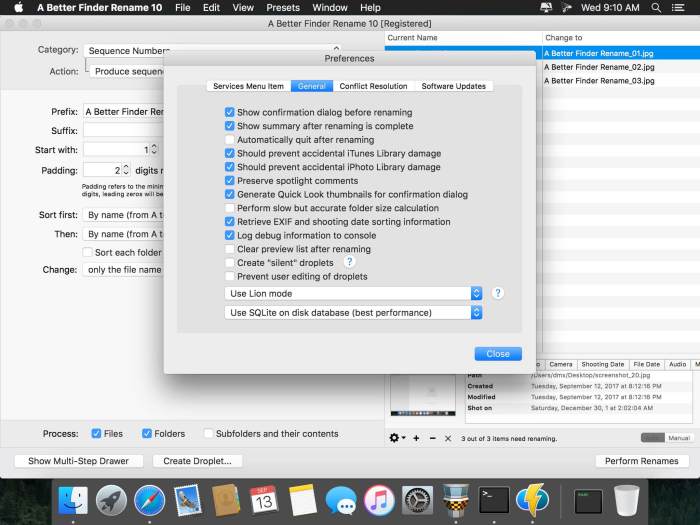 A Better Finder Rename 1100b13 Screenshot 02 pgop2pn