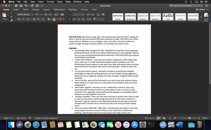 Microsoft Word 2019 1629 VL Screenshot 02 1iszrxln