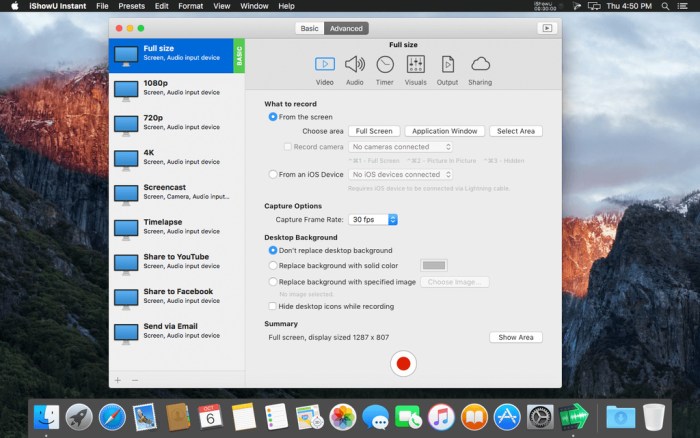 iShowU Instant Advanced 130 Screenshot 02 pcbedxy