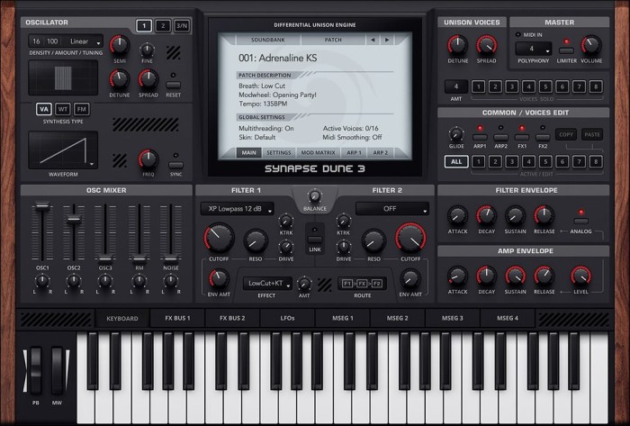 Synapse Audio DUNE v320 Screenshot 01 vrlgrsy