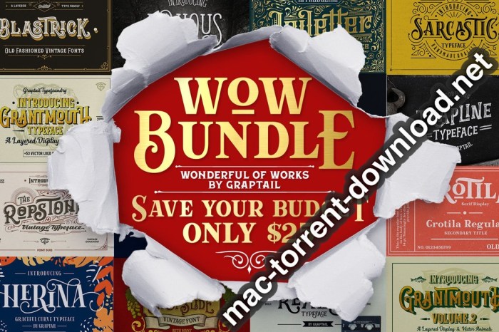 WOW Font Bundle Screenshot 01 1fzattdn