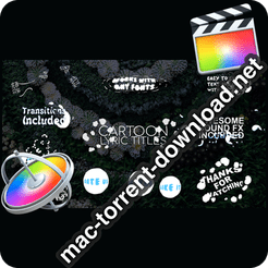 2D Cartoon Lyric Titles FCPX 24350664