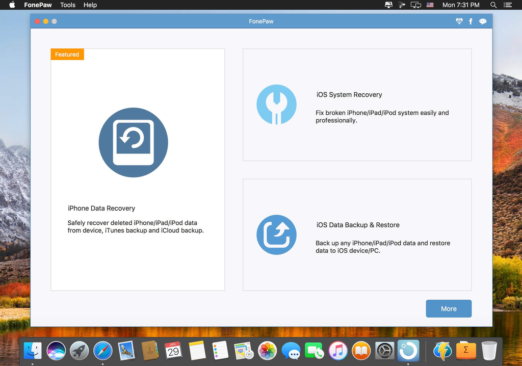 FonePaw iPhone Data Recovery 510 Screenshot 01 adw69ry