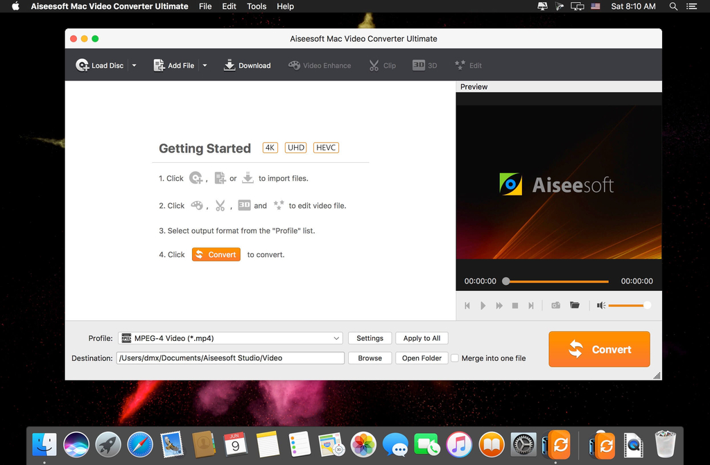 Aiseesoft Mac Video Converter Ultimate 9232 Screenshot 01 13sl85cy