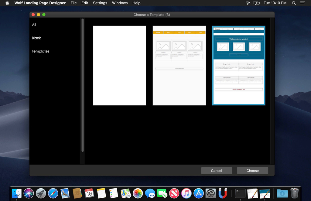 Wolf Landing Page Designer 1362 Screenshot 02 cmsdfry
