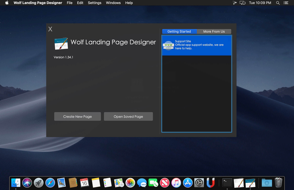 Wolf Landing Page Designer 1362 Screenshot 01 cmsdfry