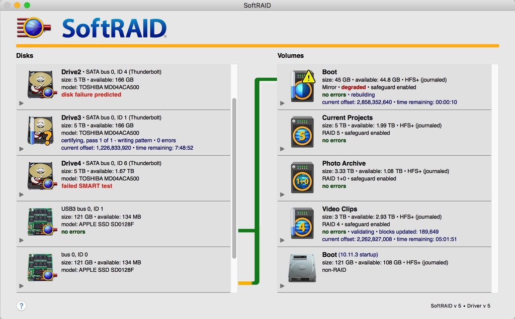 SoftRAID 580 Screenshot 01 h56coln